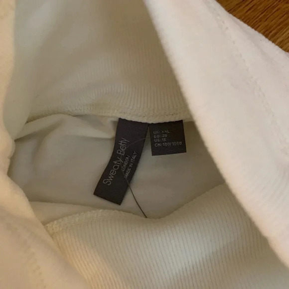Sweaty Betty Fleece Cowl Neck Sweatshirt XXL NWT in Cream - Picture 3 of 9